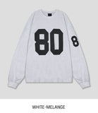 80 Numbering Printing Loose Fit Long Sleeve