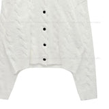 Sisley Cable Hair Knit Cardigan