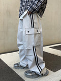Track line cargo banding pants