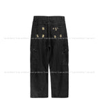 Stopper Damage Cargo Wide Denim Pants