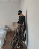 Teed Color Matching Military Cargo Training Pants