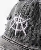 EMBLEM WASHED DYING VINTAGE BALL CAP