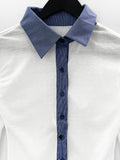 Tyrem Color Matching Cuffs Shirt