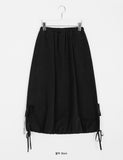 [BAONHAUS] Richenko ribbon banding long skirt