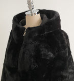 Lenu String Ecofur Mink Mustang Hood Zip-Up