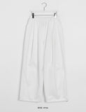 [unisex] Hano banding key ring cut wide cotton pants