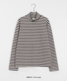 Timoka Stripe Brushed Turtleneck Tee