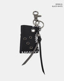 Kuhing Eyelet Stitch Leather Carabiner