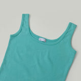 Trendy Mint Core Layered Recommendation Color Slim Fit Sleeveless
