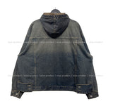 (UNISEX) In Our Washing Beige Hooded Denim Jacket