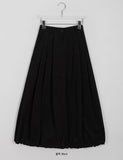 Curin Peach Fuzz Banding Balloon Long Skirt