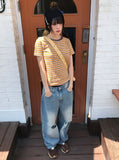 POMPY STRIPE HALF T