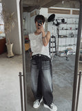 Zed Cat Balloon Denim Pants
