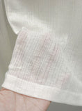 Renne See-through Boat Neck Long Sleeve Tee
