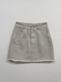 Fringe Denim Mini Skirt