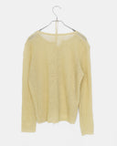 Siju see-through knit long-sleeved cardigan