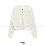 [U-BASIC/wool30%] Autumn Daily Round Cardigan