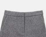 Bed brushed pocket wool short pants