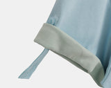 Harom Color Matching Roll-up Short Sleeve T-shirt