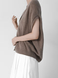 [Premium] Kai Cashmere Whole Garment Knit Vest