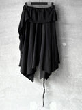 Melly Shirring Unbalance Skirt