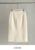 Collid Button H-Line Slit Skirt