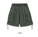Vintage washing Bermuda cargo pants
