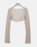 Quto See-through Bolero Cardigan
