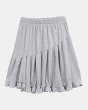 Harn Jacquard Diagonal Shirring Midi Skirt