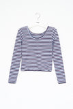 (W) Fair Fleece Striped Top