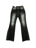 Snap Slit Denim Pants