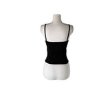 Conma Lace Shirred Ribbon Ribbed Sleeveless