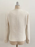 Shurea No Collar Pearl Tweed Jacket