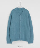 [unisex] Tipony Alpaca Round Over Wool Knit Cardigan