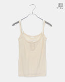 Tsui Punching Button Lace Layered Sleeveless