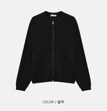 Cents round zip-up cardigan