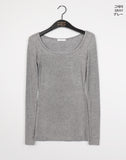 Juen Slim Long Round Long Sleeve T-shirt