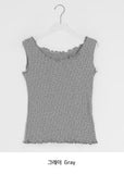 Uta Wavy Flower Punching Layered Sleeveless