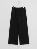 Hillon brushed training banding wide pants