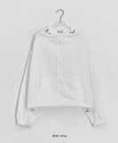 [Unisex] Hilme Cap Hood Crop Windbreaker
