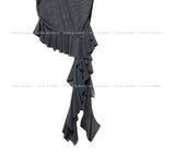 See-through drop frill sleeveless