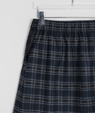 Osho Check Pleated Midi Skirt