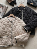 Seo Quilting Color Matching Lightweight Padding Jacket