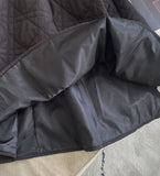 Radiant Banding Quilted Padding Long Skirt