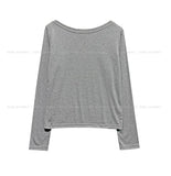 [U-BASIC] Glee Basic Brushed Boat Neck Long Sleeve