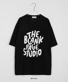[unisex] Nelty printed knit short sleeve tee