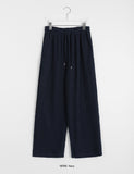 [unisex] Asoko banding ribbed wide pants