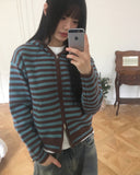 [MADE] Anton Stripe Pocket Two-Way Knit Zip-Up