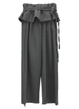 Ruffle Belt Skirt Pants