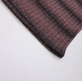 Way Stripe Ribbed Knit Long Sleeve T-shirt